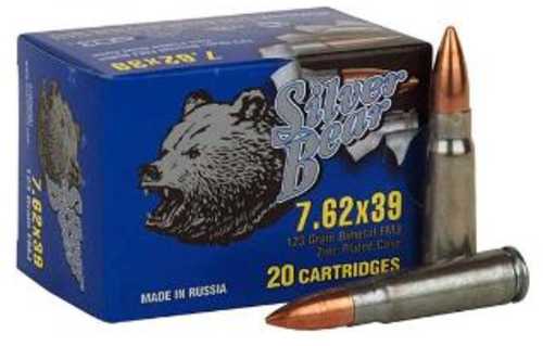 7.62X39mm 123 Grain Full Metal Jacket 20 Rounds BEAR Ammunition